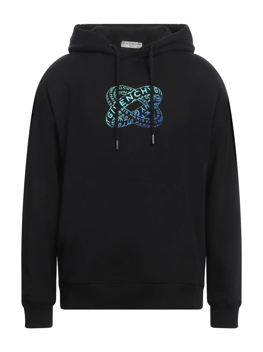 Givenchy Infinity Rings Logo Hoodie Black